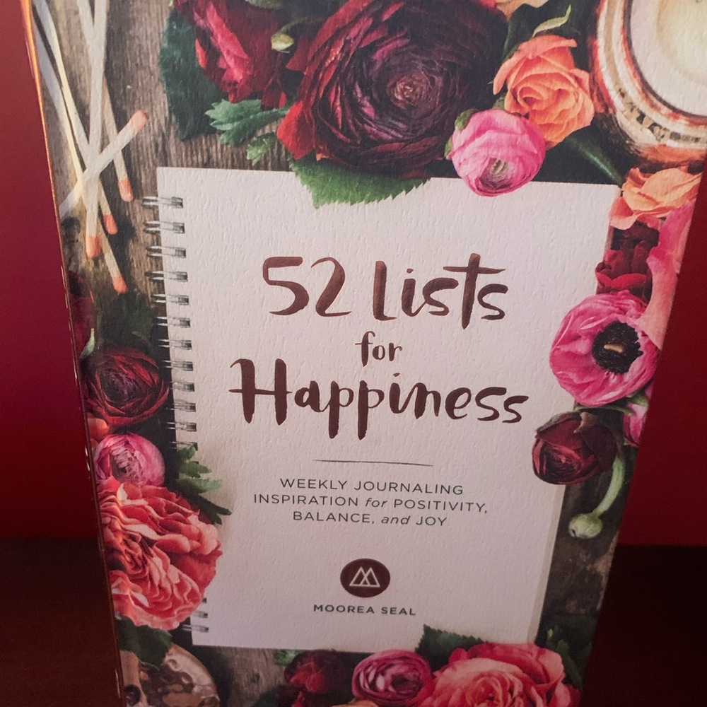 NWOT 52 Lists for Happiness Weekly Journal by Moorea Seal